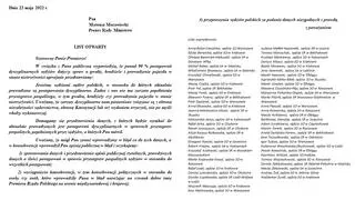 "List otwarty represjonowanych sędziów"
