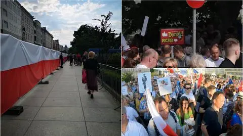 Biało-czerwona ukryła remont ulicy. "Tej, idźcie w pyry"