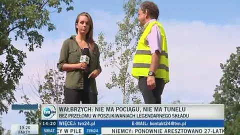 Nie odnaleziono pociągu. - Tu tego tunelu nie ma - powiedział rzecznik firmy XYZ Andrzej Gaik.