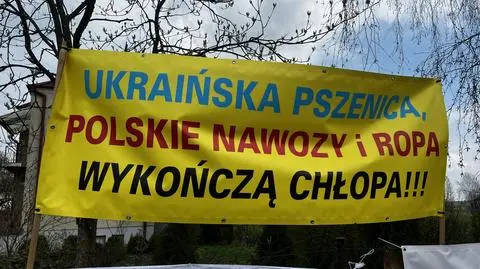 Rolnicy chcieli blokować tory, którymi do Polski wjeżdża ukraińskie zboże. Uniemożliwili im to policjanci