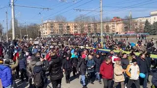 Proukraiński wiec w Chersoniu