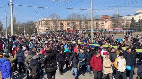 Proukraiński wiec w Chersoniu