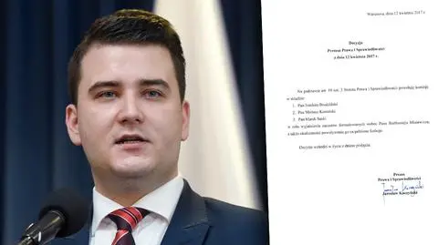 Prezes PiS Jarosław Kaczyński podpisał decyzję zawieszającą Bartłomieja Misiewicza w prawach członka Prawa i Sprawiedliwości