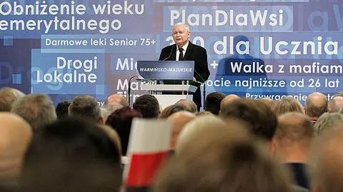 Jarosław Kaczyński o sądownictwie na konwencji w Olsztynie