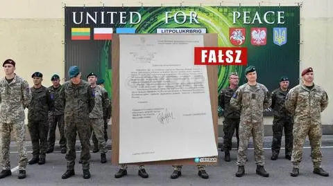 Polsko-litewski kontyngent pokojowy ma jechać do Ukrainy? Ten dokument jest fałszywy