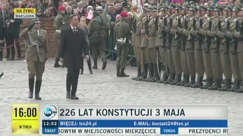 Uroczystości na Placu Zamkowym w 226. rocznicę uchwalenia Konstytucji 3 maja