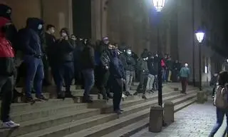 "Obrońcy Kościoła" pod jedną z parafii