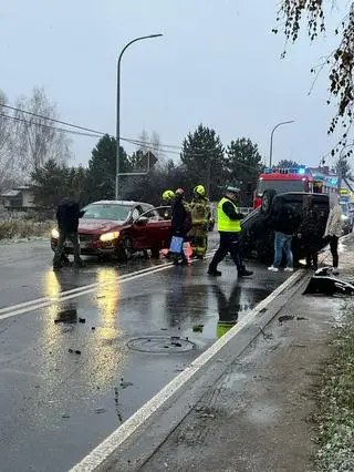 Zderzenie niedaleko Piaseczna