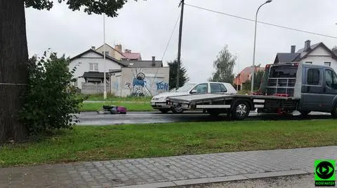Potrącenie na pasach w Starym Widzimie