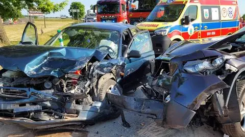 Wypadek z udziałem trzech aut. Wśród rannych 9-miesięczne dziecko