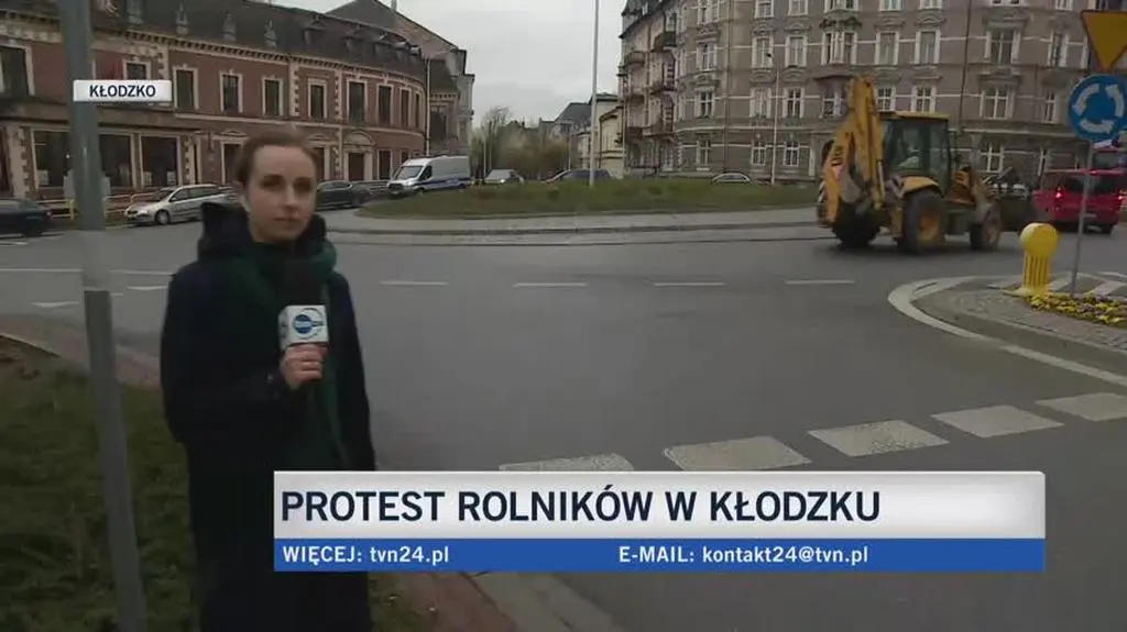 rolnicy protestujacy w Kłodzku