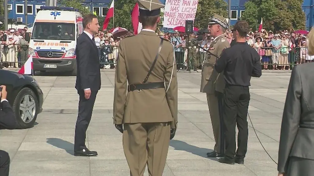 Powitanie Andrzeja Dudy na pl