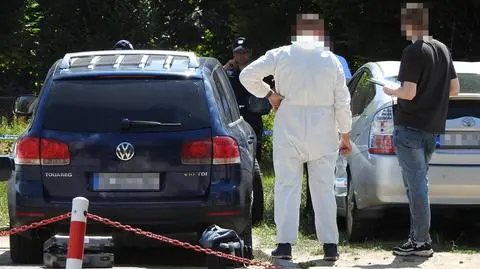 Pół miliona złotych, postrzelony napastnik, wątek gruziński. Nowe informacje w sprawie napadu przed bankiem