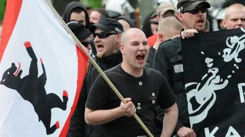Protest neonazistów w Berlinie