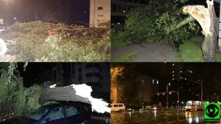 Skutki nocnych burz w relacjach Reporterów 24