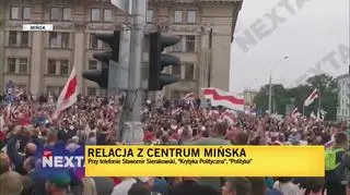 Sierakowski o proteście w Mińsku: idzie 100-200 tysięcy ludzi