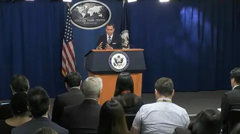 Rzecznik Rady Bezpieczeństwa Narodowego USA John Kirby o wagnerowcach i Białorusi. Relacja Marcina Wrony 