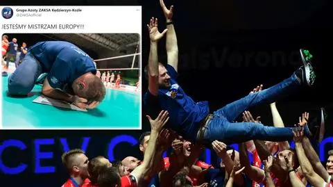 Emocje wzięły górę. Trener Zaksy płakał ze szczęścia po wygraniu Ligi Mistrzów