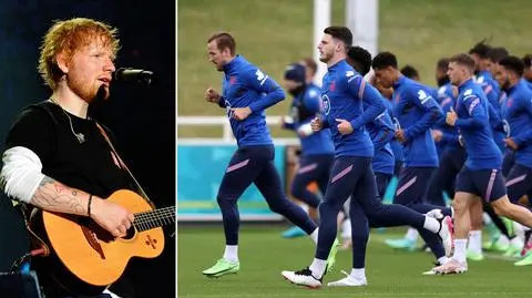 Ed Sheeran odwiedził angielskich piłkarzy. "Surrealistyczne, grał na gitarze, kiedy jedliśmy"