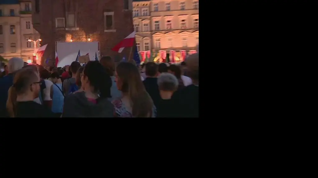 Protest w Krakowie