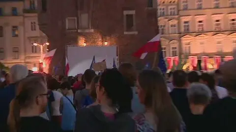 Protest w Krakowie