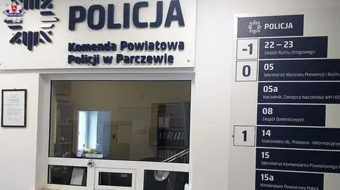 Mężczyzna przebywał akurat w okolicy. Stwiedził, że stawił się na komendę w Parczewie, bo tam miał najbliżej 