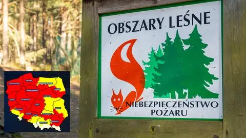 Wiele czerwonych miejsc na mapie Polski