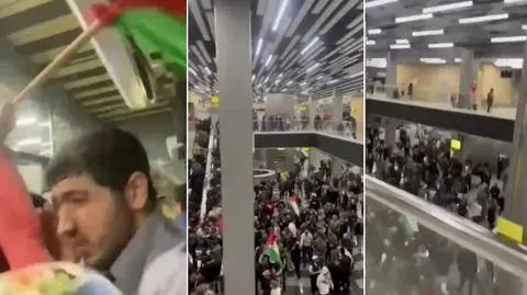 Antyizraelskie zamieszki na lotnisku, rannych ponad 20 osób, 60 osób w areszcie