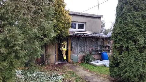 Tragiczny pożar na terenie ogródków działkowych