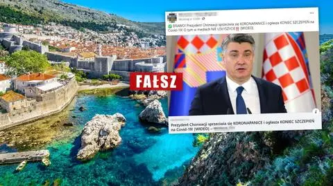 Prezydent Chorwacji "mówi stop koronaszaleństwu" i "ogłasza koniec szczepień"? Wręcz przeciwnie