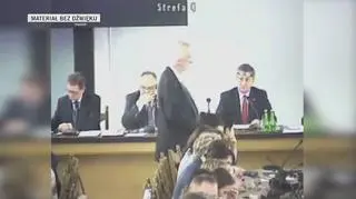 Nagranie z Sali Kolumnowej z administrowanej przez Straż Marszałkowską kamery cz. 2