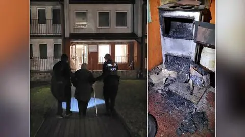 Odwozili starszą kobietę do domu, zauważyli dym 