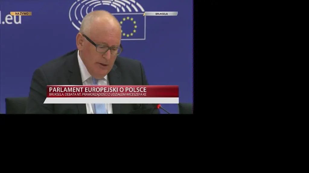 Całe wystąpienie Fransa Timmermansa