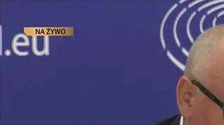 Całe wystąpienie Fransa Timmermansa
