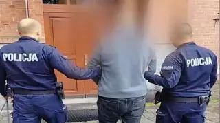 Jedna z zatrzymanych osób