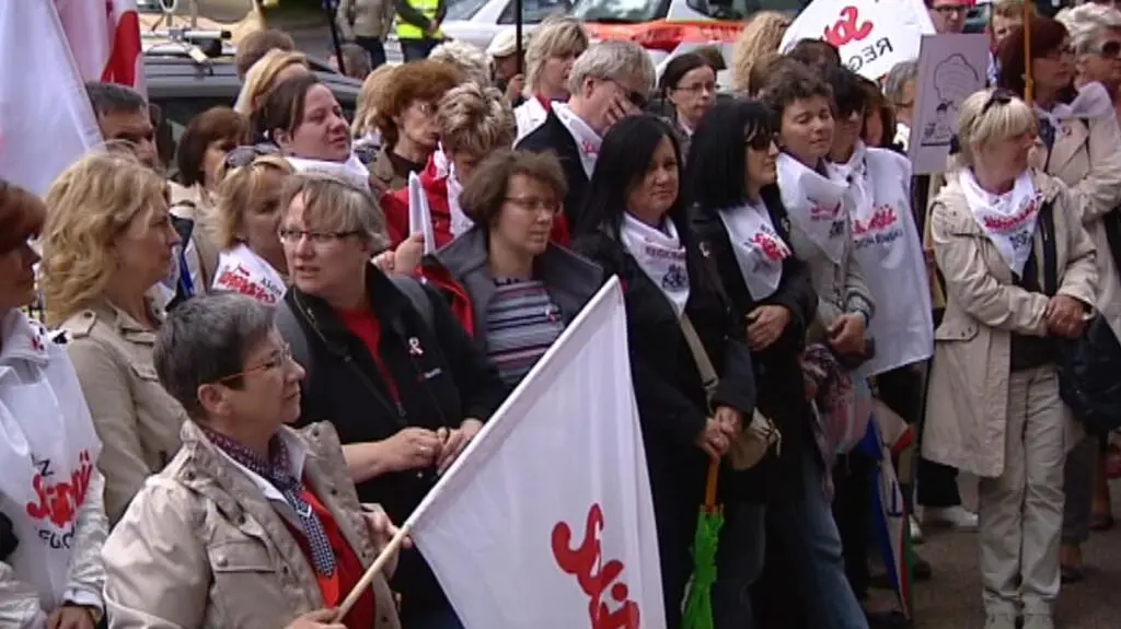Protest nauczycieli w Gdańsku