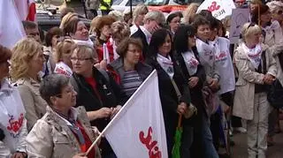 Protest nauczycieli w Gdańsku