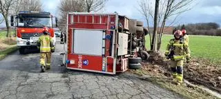 Wypadek strażaków