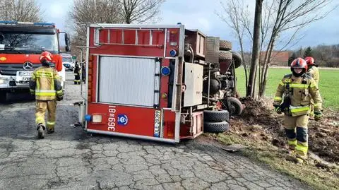 Wypadek strażaków