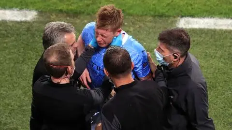 Złamany nos i oczodół De Bruyne w finale Ligi Mistrzów