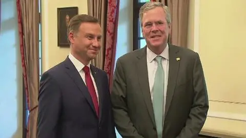 Bush spotkał się z Dudą