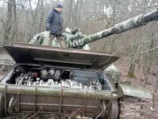 Pozostawiony rosyjski sprzęt wojskowy w obwodzie czernihowskim 