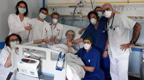 "No pewnie, że dobrze się czuję". 95-latka uleczona z koronawirusa