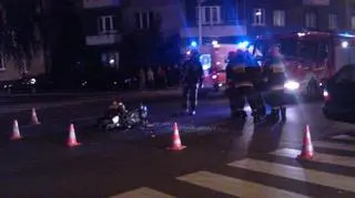 Strażacy zabezpieczyli miejsce zdarzenia