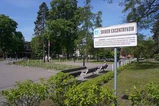 Skwer Excentrykrów w Ciechocinku
