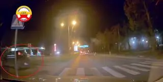 Zawracał na przejściu dla pieszych