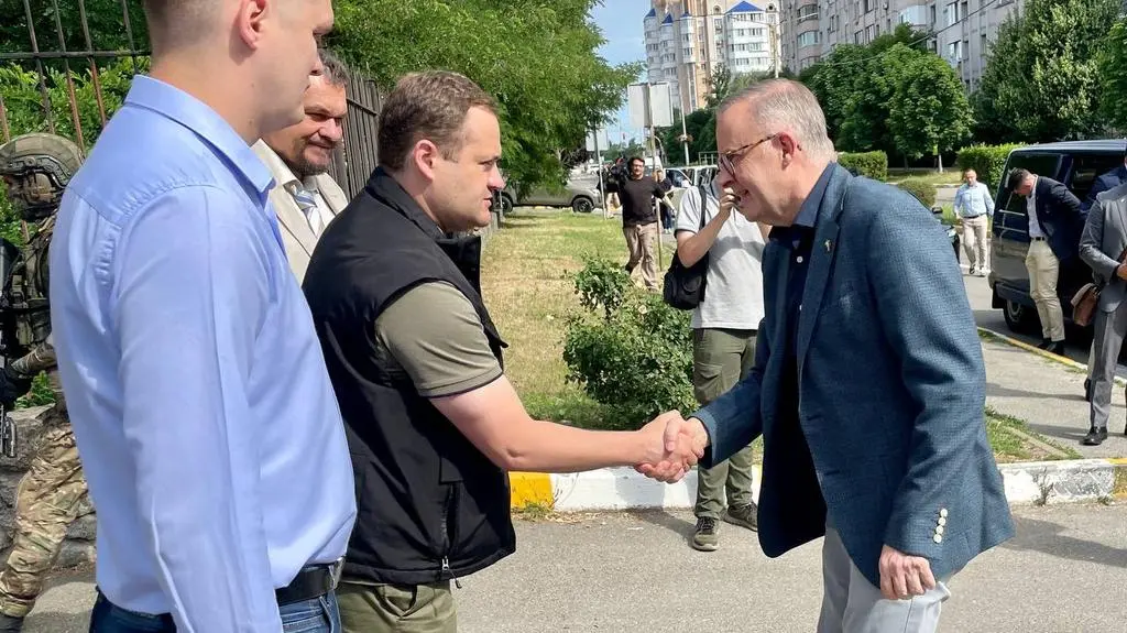 Anthony Albanese przebywa w Ukrainie 