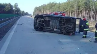 Droga krajowa nr 18 Wrocław - Olszyna była zablokowana
