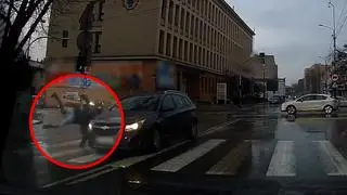Potrącenie pieszego na pasach w Katowicach