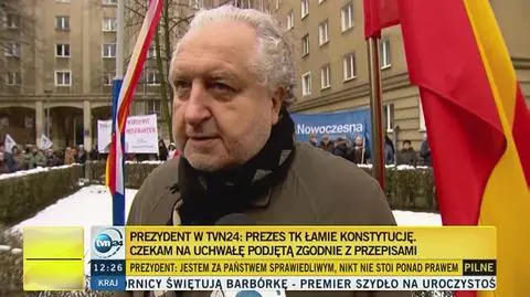 Prezes TK: to prezydent narusza konstytucję